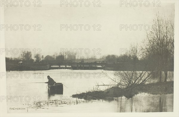 Field's Weir, Near Rye House, 1888. Creator: Peter Henry Emerson.