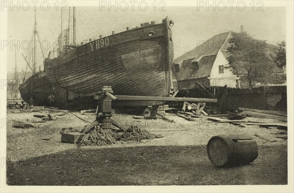 Getting Ready for Fishing, 1887. Creator: Peter Henry Emerson.