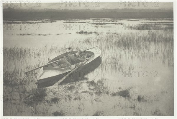 Gunner Working Up to Fowl, 1886. Creator: Peter Henry Emerson.