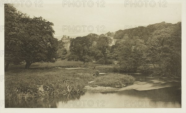 Haddon Hall, From the Meadows, 1880s. Creator: Peter Henry Emerson.