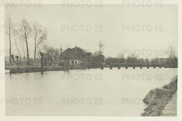 King's Weir, River Lea, 1880s. Creator: Peter Henry Emerson.