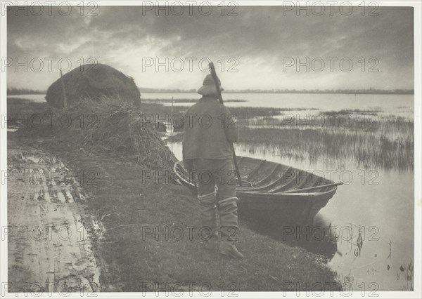 Marshman Going to Cut Schoof-Stuff, 1886. Creator: Peter Henry Emerson.