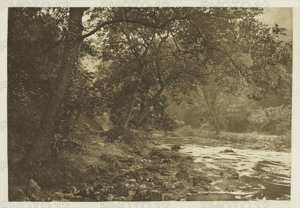 Near Reynard's Cave, Dove Dale, 1880s. Creator: Peter Henry Emerson.