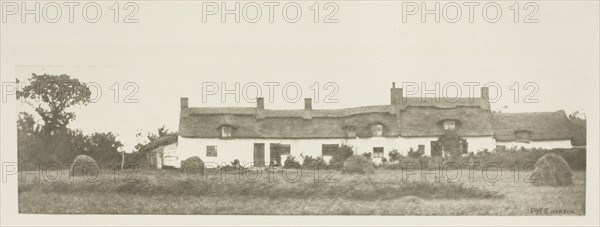 Norfolk Cottages, c. 1883/87, printed 1888. Creator: Peter Henry Emerson.