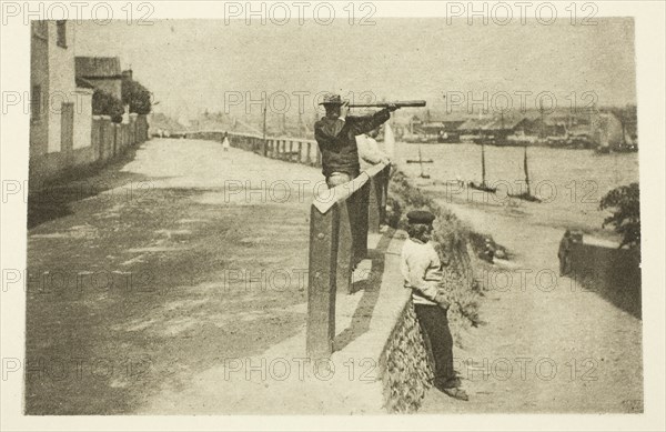 On the Look-Out, 1887. Creator: Peter Henry Emerson.