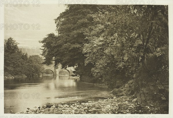 Rowsley Bridge, on the Derwent, 1880s. Creator: Peter Henry Emerson.