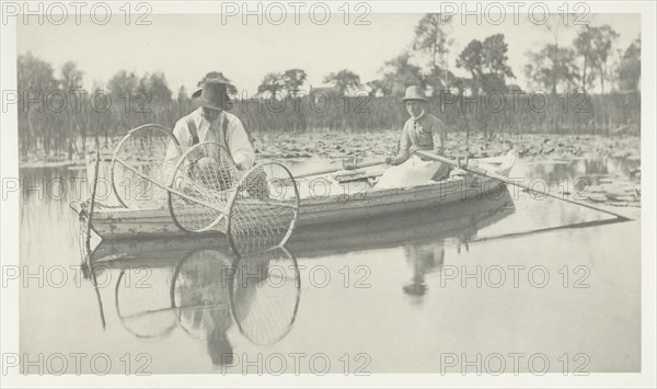 Setting the Bow-Net, 1886. Creator: Peter Henry Emerson.