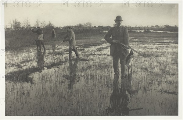 Snipe-Shooting, 1886. Creator: Peter Henry Emerson.