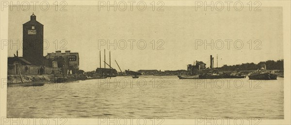 The North River, 1887. Creator: Peter Henry Emerson.