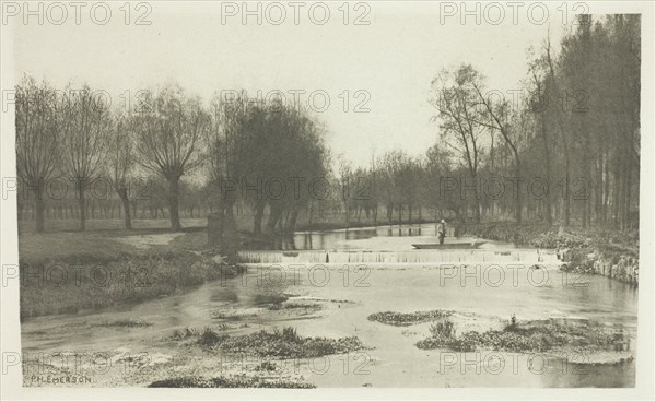 The Shoot, Amwell Magna Fishery, 1880s. Creator: Peter Henry Emerson.