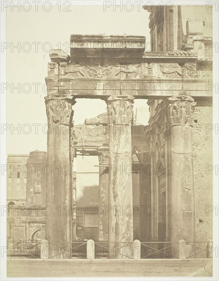 Roman Forum, Antonio and Faustina, c. 1857. Creator: Robert MacPherson.