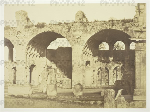 Untitled (Basilica of Maxentius), c. 1857. Creator: Robert MacPherson.