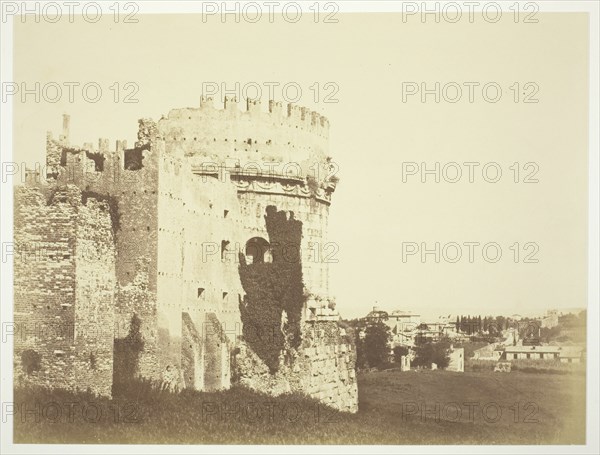 Untitled (Ruin of a Round Fortress Building), c. 1857. Creator: Robert MacPherson.