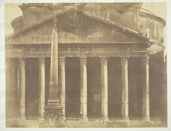 Pantheon, Rome, Italy. c. 1857. Creator: Robert MacPherson.