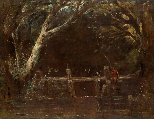 Landscape (The Lock), 1820/25. Creator: John Constable.