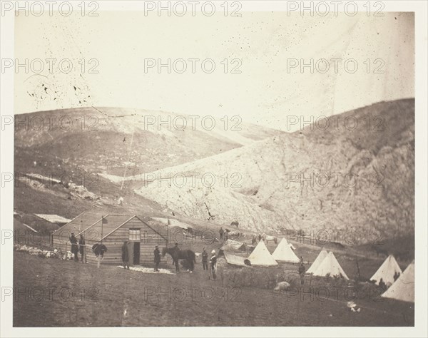 Camp of the 4th Dragoon Guards, near Karyni, 1855. Creator: Roger Fenton.