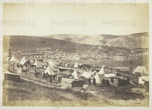 Camp of the 5th Dragoon Guards, 1855. Creator: Roger Fenton.