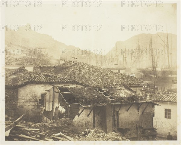 Cottages at Balaklava, 1855. Creator: Roger Fenton.