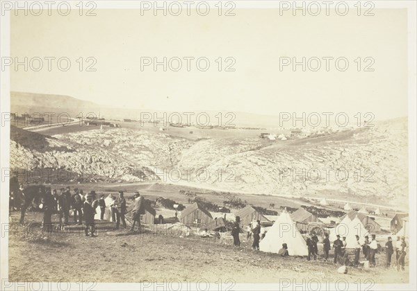 Encampment of Horse Artillery, 1855. Creator: Roger Fenton.