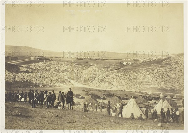 Encampment of Horse Artillery, 1855. Creator: Roger Fenton.