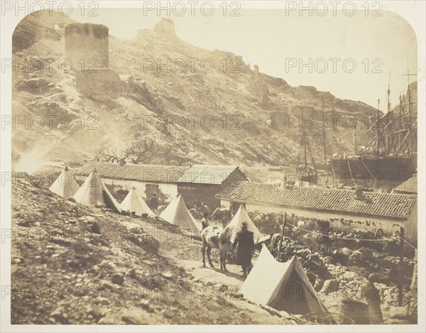 The Genoese Castle, Balaklava, 1855. Creator: Roger Fenton.