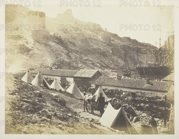 The Genoese Castle, Balaklava, 1855. Creator: Roger Fenton.