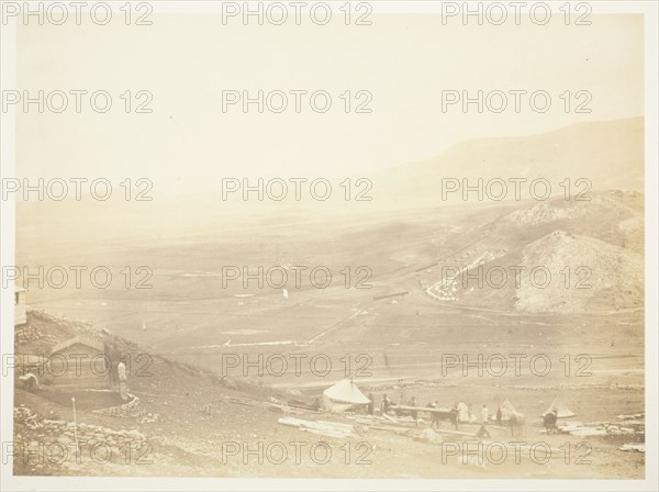 The Lines of Balaklava, 1855. Creator: Roger Fenton.