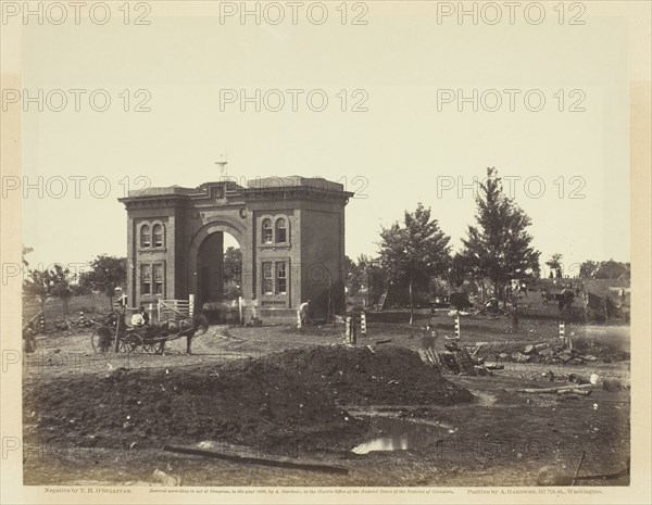 Gateway of Cemetery, Gettysburg, July 1863. Creator: Alexander Gardner.