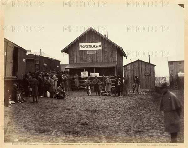 Provost Marshal's Office, Aquia Creek, February 1863. Creator: Alexander Gardner.