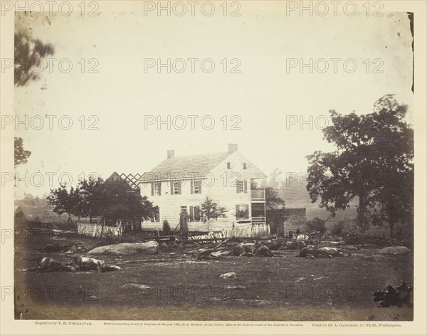 Trossell's House, Battle-Field of Gettysburg, July 1863. Creator: Alexander Gardner.