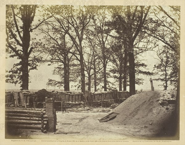 View of the Interior of Fort Steadman, May 1865. Creator: Alexander Gardner.