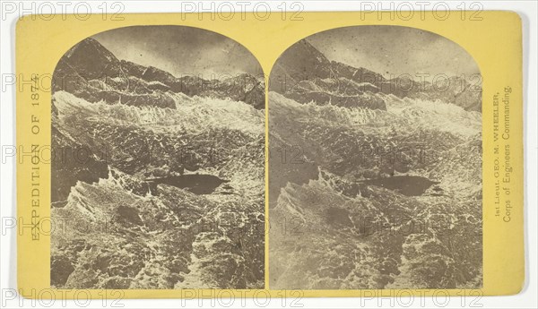 Alpine lakes, and mountain scenery, in the Cerro Blanco Mountains, Colorado, 13.000 fee..., 1874. Creator: Tim O'Sullivan.