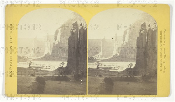 Central portion of Cañon de Chelle, New Mexico..., 1873. Creator: Tim O'Sullivan.