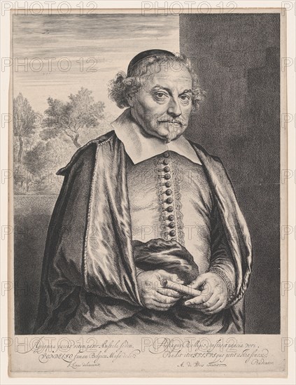 Joost van den Vondel, 17th century. Creator: Jan Lievens.