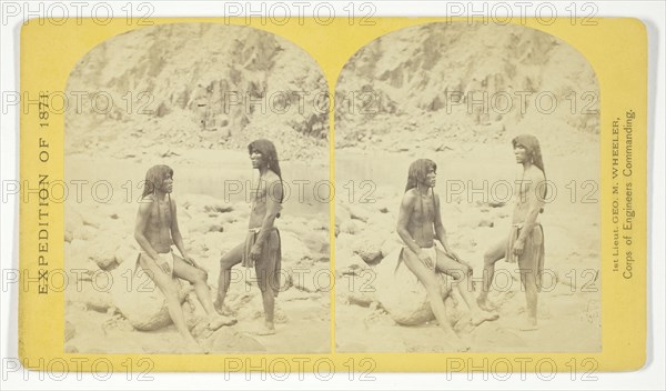 Types of Mojave Indians. This tribe inhabits the region of the lower Colorado, or western..., 1871. Creator: Tim O'Sullivan.