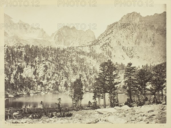 Alpine Lake, in the Sierra Nevada, California, 1871. Creator: Tim O'Sullivan.