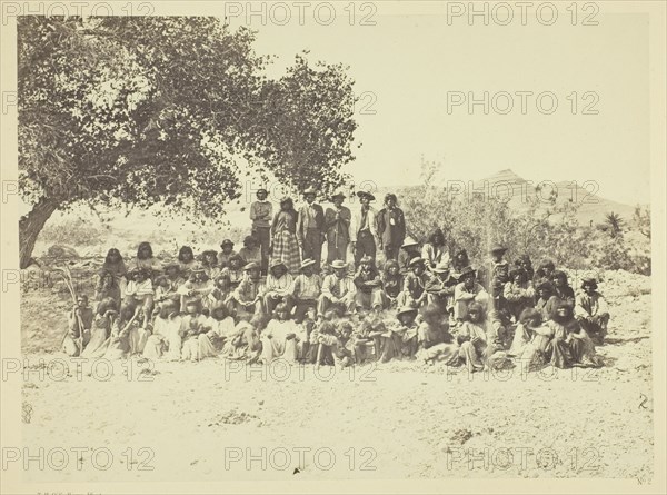 Group of Pah-Ute Indians, Nevada, 1871. Creator: Tim O'Sullivan.