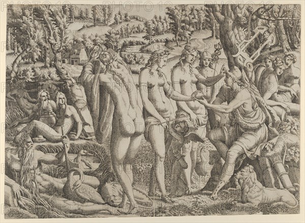 The Judgment of Paris, 1535-55. Creator: Jean Mignon.