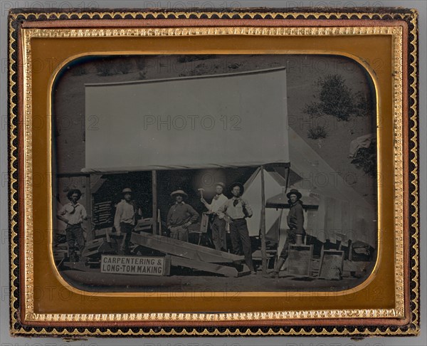 Untitled (Group of Carpenters), 1855. Creator: Unknown.
