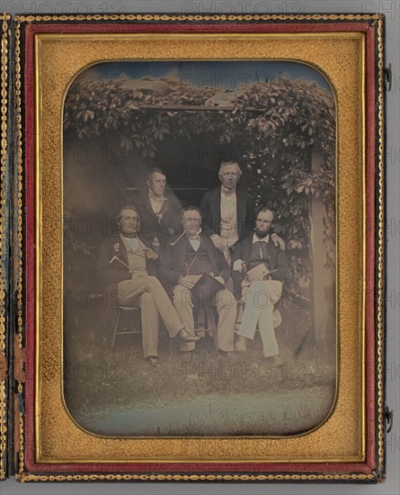Untitled (Group Portrait of Five Men), 1850. Creator: Unknown.