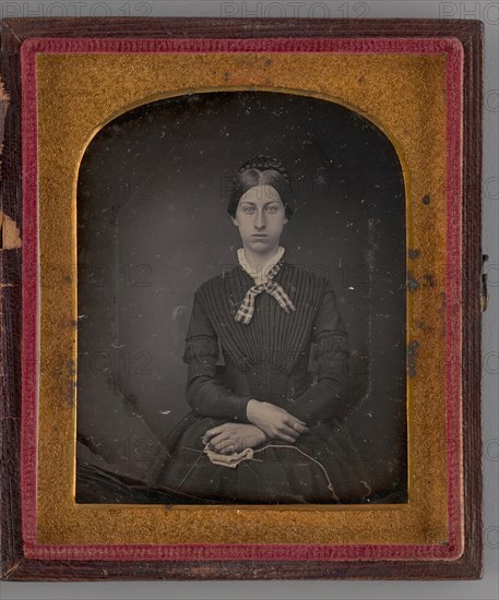 Untitled (Portrait of a Seated Woman), 1847. Creator: Unknown.