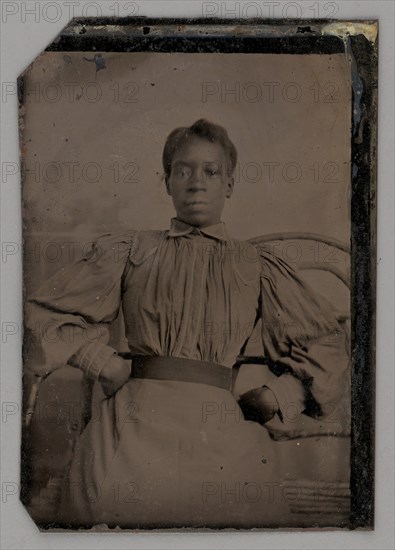 Untitled (Portrait of a Seated Woman), 1875. Creator: Unknown.