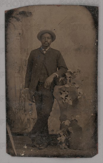 Untitled (Portrait of a Standing Man), 1860s. Creator: Unknown.