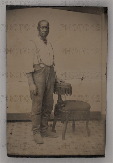 Untitled (Portrait of a Standing Man), 1875. Creator: Unknown.