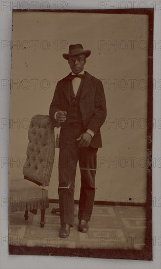 Untitled (Portrait of a Standing Man), 1880. Creator: Unknown.