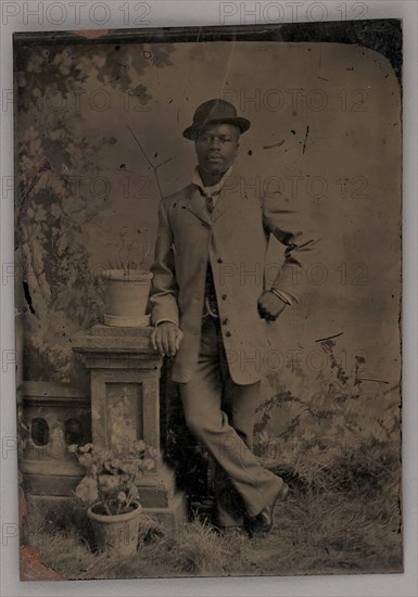 Untitled (Portrait of a Standing Man), 1880. Creator: Unknown.