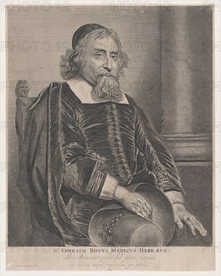 Portrait of Ephraim Bonus, physician, 17th century. Creator: Jan Lievens.