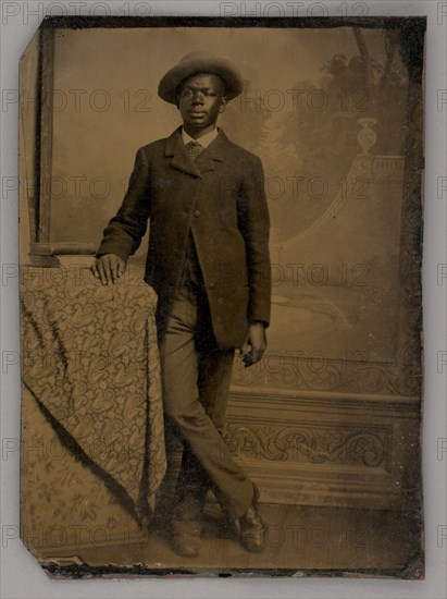 Untitled (Portrait of a Standing Man), 1880. Creator: Unknown.