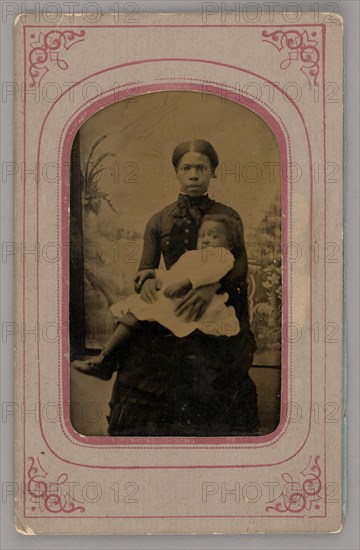 Untitled (Portrait of a Woman Holding a Baby), 1860s. Creator: Unknown.