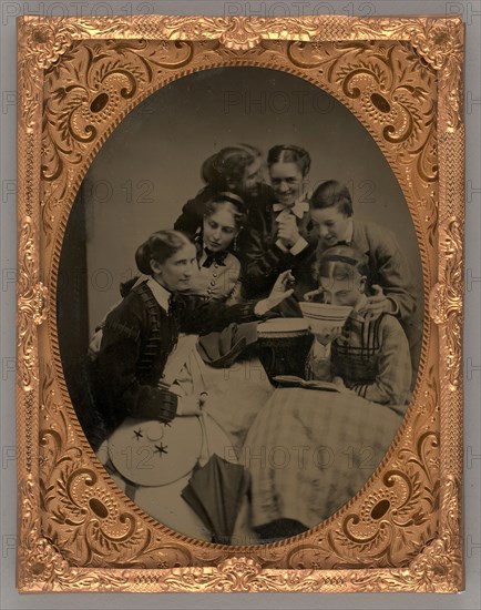 Untitled (Portrait of Six Women), 1866. Creator: Unknown.